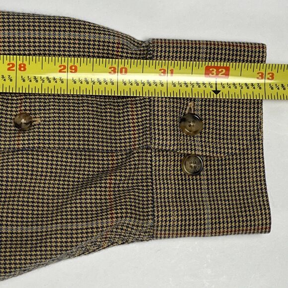 Brooks Brothers Sz Mens M Flannel Long-Sleeve Button-Down Casual Shirt Brown - Picture 8 of 10